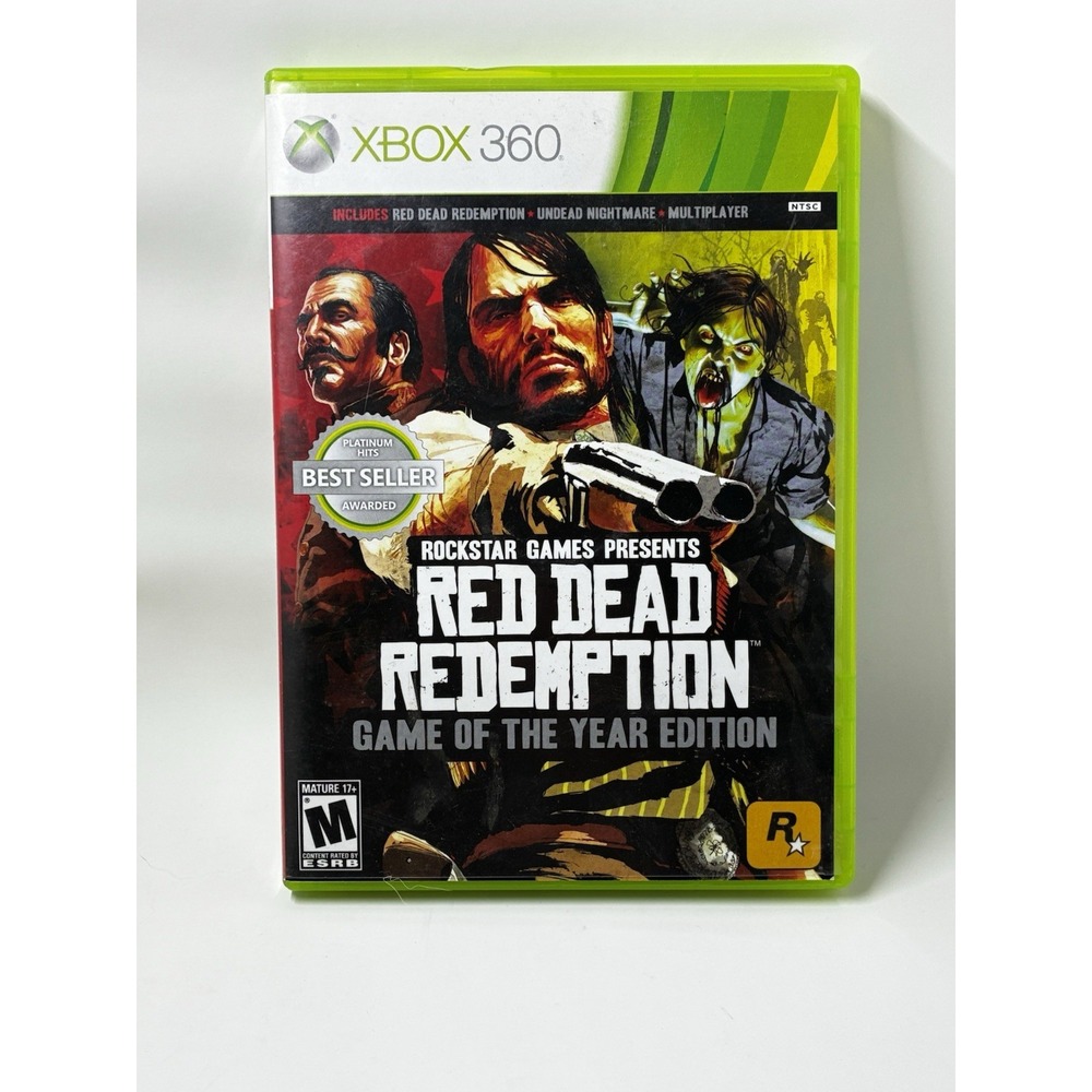 Red Dead Redemption GOTY Edition Xbox One /‎ Xbox 360 + Map Complet.. EUC